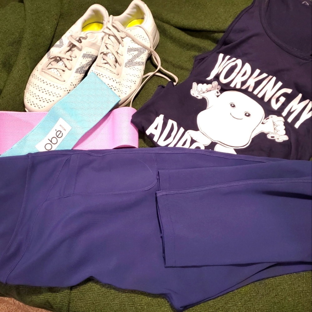 POP Fit navy Jane Ankle Leggings